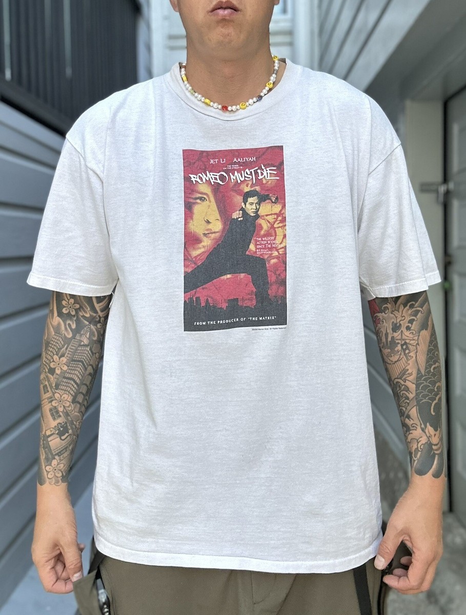 Vintage Romeo Must Die Movie Tee Shirt Aaliyah Jet Li Single 
