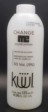 kuul Change Me Color System 30 Vol. 9% 4.56 Fl Oz Cream Developer (Peróxido) 