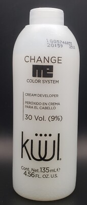 kuul Change Me Color System 30 Vol. 9% 4.56 Fl Oz Cream Developer ...