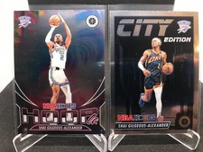 Shai Gilgeous-Alexander x10 insert card lot Prizm Optic Hoops Thunder MVP