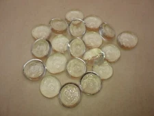 Glass Faux Gemstone Life Counter Tokens - Lot of 20 - Clear - RPG CCG Tabletop