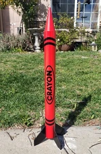 Crayon Model Rocket Kit from Bad Boy Rocketry 2.2" dia., 27" tall, 29mm, F-power