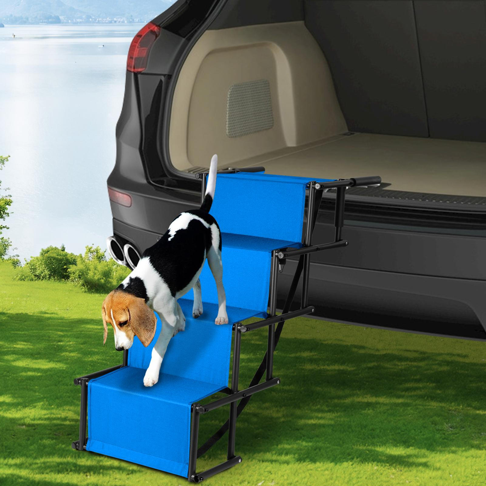 Dog Ramp Pet Ramps For SUV Cars HEAVY DUTY Folding Travel Portable Light Weight