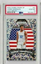 2020 Panini Prizm DP James Wiseman Global Prospects Fast Break PSA 10
