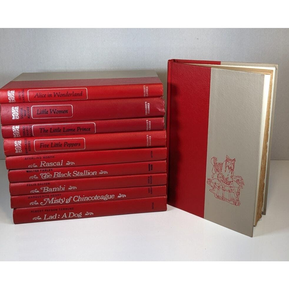 Lot of 10 Illustrated CHILDREN's CLASSICS Novels~Little Women~Rascal ...