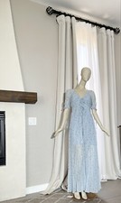 Self-Portrait Pale Blue Pleated Dress