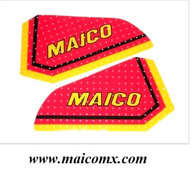 Maico petrol tank decals red stickers for Maico 1980 | eBay