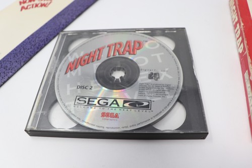 Rare 1992 Night Trap Red Box US Version Sega CD Complete, Cardboard Box & Manual - Picture 18 of 24