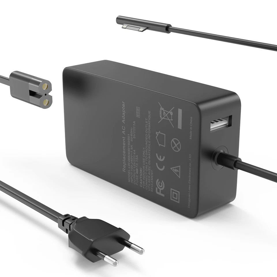 LOT OF 65W Netzteil Ladegerät Für Microsoft Surface Pro 3 4 5 6 7 8 9 X Book/Go2 - Bild 2 von 4