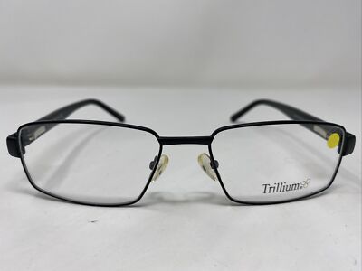 Trillium Model 6692 90 57-18-145 Black Metal Full Rim Eyeglasses Frame Q912