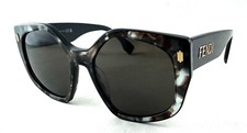 FENDI FE401017 FE 40017I 55E Black/White Sunglasses 55-19-145