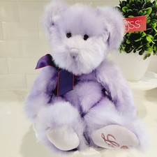 NEW Russ Berrie APHRODITE Purple Plush Soft Teddy Bear Stuffed Animal Toy
