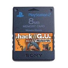 Dot hack G.U. Rebirth PS2 Official Memory Card 100 Unlocked Saves