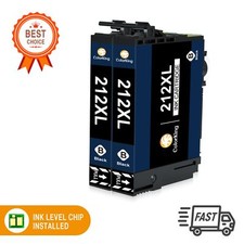 2Pc 212XL Black Ink compatible for Epson 212XL Workforce XP-4100 XP-4105 Printer