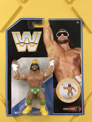 RARE WWE Retro Macho Man Green Trunks Wrestling Fi...