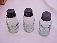 MASON JAR  LOT OF 3 UNIQUE LIGHTED CLASS CHRISTMAS TREE ORNAMENTS