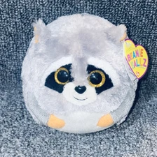 TY Beanie Baby Ballz MISCHIEF Raccoon (Regular Size 5 Inch) MINT WITH MINT TAGS