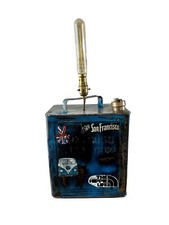 Umgebaute Vintage Benzin Canto Tischlampe.