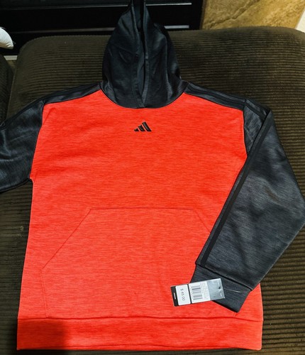 Felpa con cappuccio pullover Adidas taglia XL 18/20 ragazzo logo grafica tasca nuova con etichetta - Foto 8 di 8
