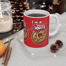 Jammie Dodger Retro Coffee / Tea Mug - UK Jam Biscuit Lover  Snack Novelty Gift