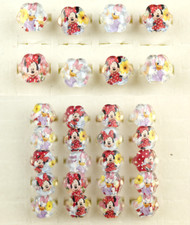 Lot New 100 Pcs Mix cartoon minnie duck Acrylic Children Rings Gifts 15MM