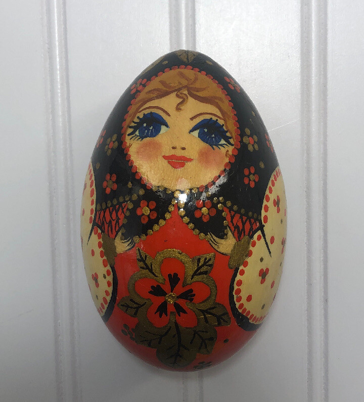 Egg Craft Easter Egg Russian Doll Russian Doll Wood Hand