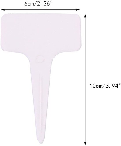 White T-Shaped Plant Labels | Color Mix Marker Seed Stake Reusable Waterproof - Bild 30 von 98