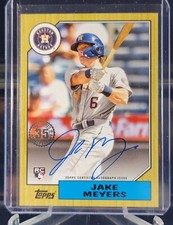 2022 Topps Series 2 JAKE MEYERS RC 1987 Topps Baseball On Card Auto ASTROS