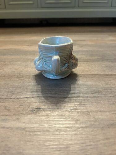 Vintage McCoy Pottery Sugar Bowl, Light Mint Green - Picture 4 of 7