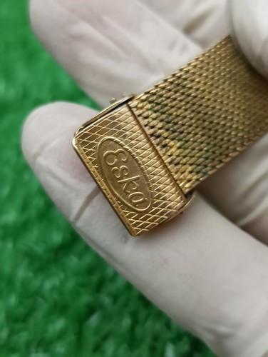 Rare Memorial Vintage Eska Gold Filled Case With USA Coin Face Dress Watch - Picture 12 of 23