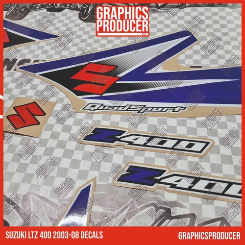 Suzuki LTZ400 Decals Stickers Full Set Graphics Kit 03-07 Model Premium Vinyl