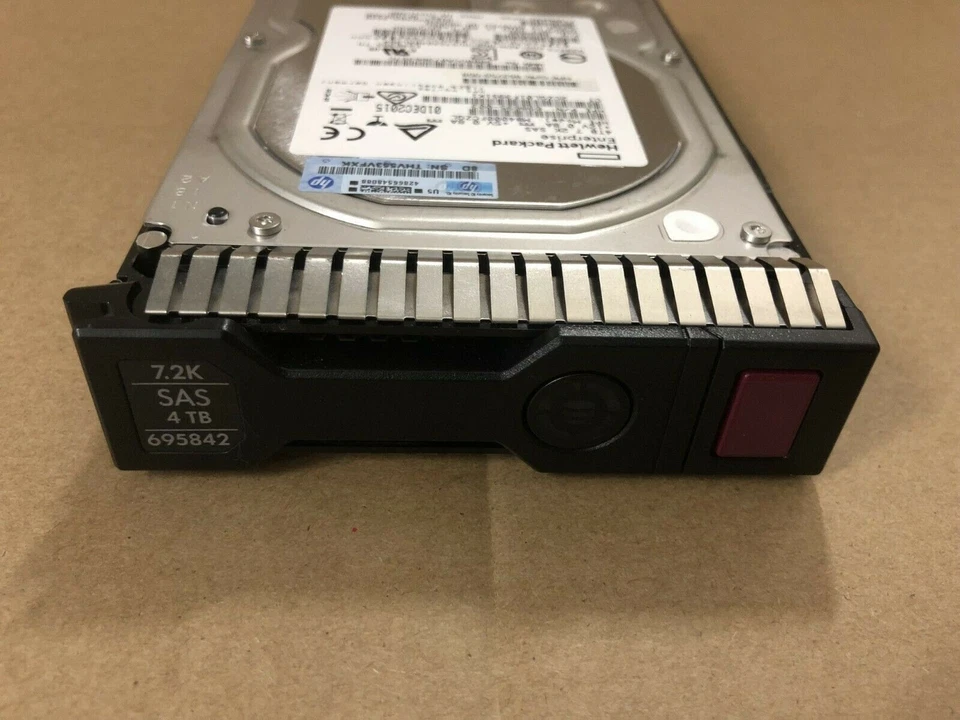HP 4TB SAS SC HDD 7.2K 6GB 3.5" 695842-001 695510-B21 695507-008 W/ Caddy tray - Image 3 of 3