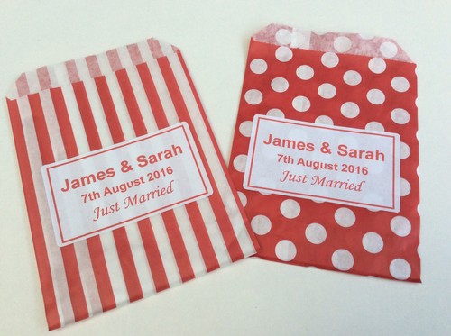 Personalised Sweet Bags - Weddings - Candy Cart - Birthday Party Bags - Picture 13 of 26