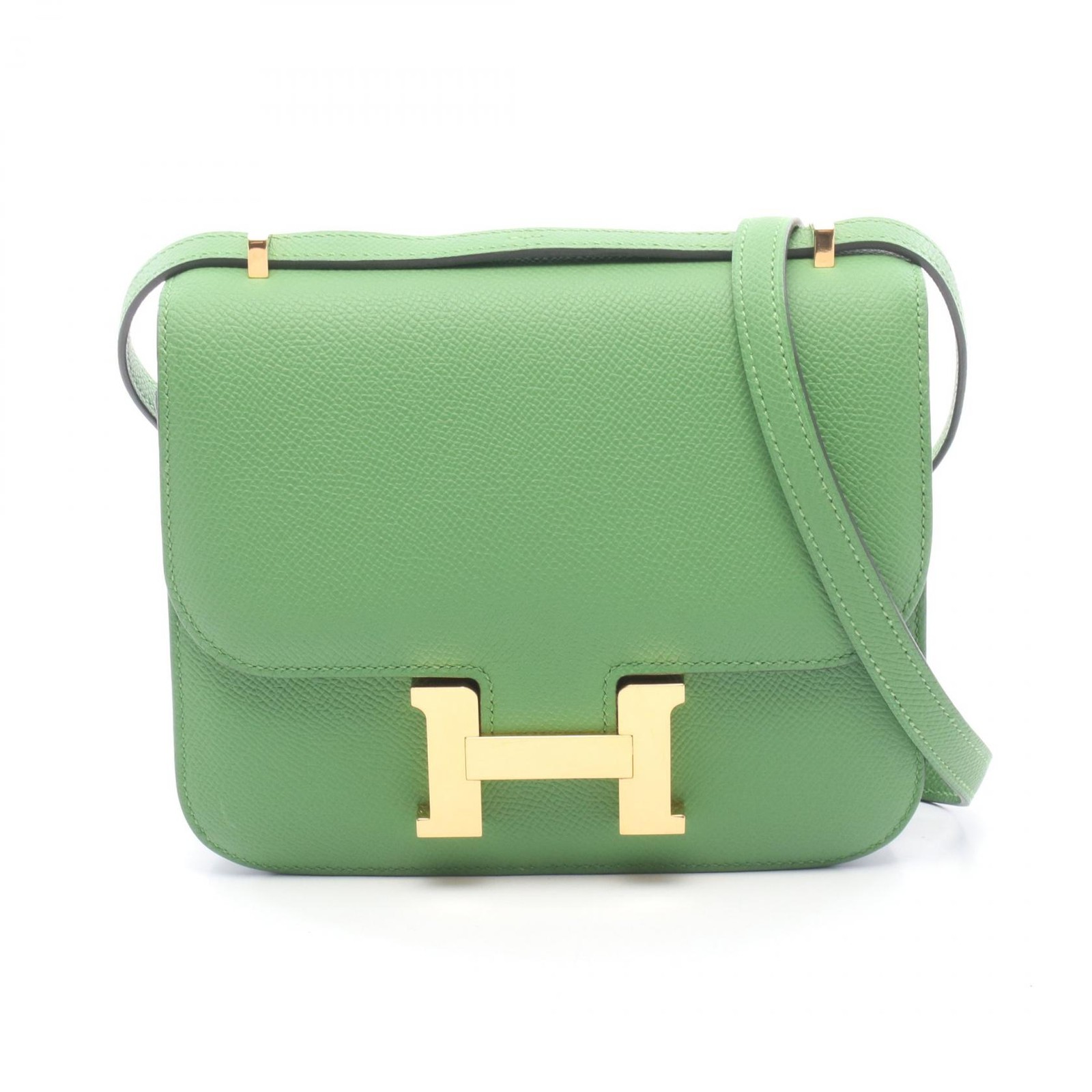 HERMES Constance 3 mini Shoulder hand Bag B Epsom Vert Yucca Used Women GHW