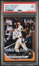 2025 TOPPS NOW ORANGE FOIL #857 BRICE TURANG 25/25 PSA 9