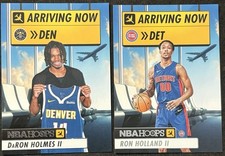 2024-25 Panini NBA Hoops Arriving Now Rookies Ron Holland II & Daron Holmes II 