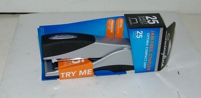 New Swingline 87816 Optima Grip Desk Top Stapler, 25 Sheet Capacity, Jam Free
