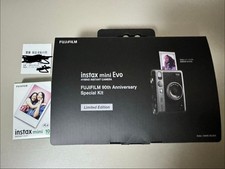 Instax mini Evo FUJIFILM Camera 90th Anniversary Bundle Dark SIlver Limited JP