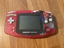 Nintendo Gameboy Advance Console With Pokemon Custom Shell No Games