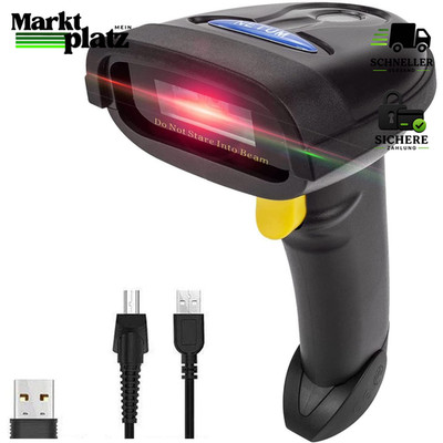 Bluetooth QR 2D Barcode Scanner Handheld USB Kabellos 1D 2D für Mobile Zahlung