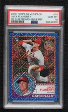 2018 Topps Silver Pack 1983 Design Chrome Blue Jack Flaherty PSA 10 GEM MT 11ff