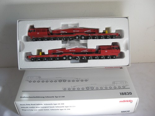 BK64* Märklin H0 18820 Straßenschwerlastfahrzeug Scheuerle LS 250 OVP Neuwertig | Condition: Gebraucht