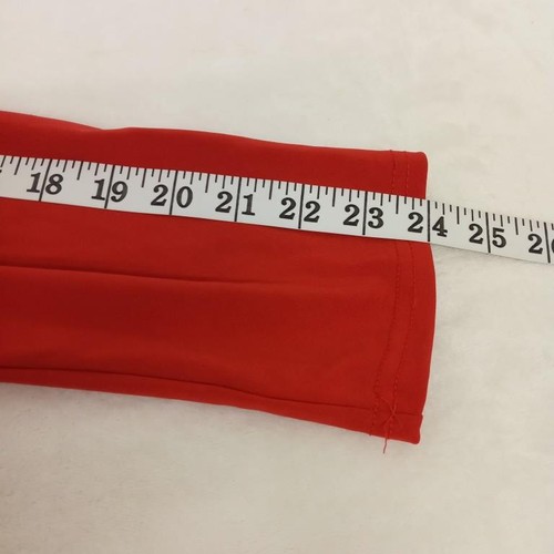 Bi@fang 5XL red scalloped neck long sleeve spandex stretch plus top - Picture 6 of 6