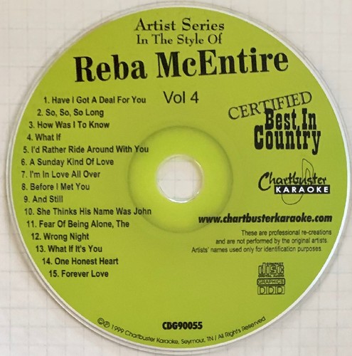 CHARTBUSTER KARAOKE - REBA McENTIRE - 90055