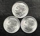 1948 P-D-S 10c SILVER Roosevelt Dimes, Gem  BU, Year Set.   FTB  (R199)