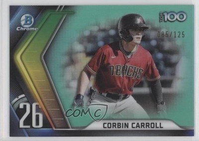 2022 Bowman Chrome Scouts Top 100 Aqua Refractor /125 Corbin Carroll #BTP-26 uk2