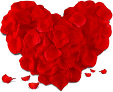 Rose Petals for Bedroom - Fake Roses Petal Faux Flowers, Artificial Roses Petals