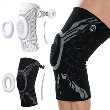 2x Kniebandage Verstellbar Silikon KnieortheseStabilisierung Sport Unisex Neu