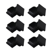 1.5 Inch Square Tube End Cap Plastic Plugs 12 Pack Square Tubing 1.5 x 1.5