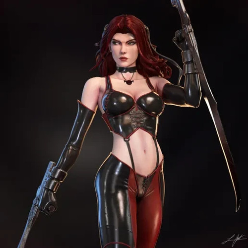 Rayne BloodRayne Resin Sculpture 1:4 Scale Unpainted Gothic Garage Kit Abe3D - Picture 13 of 17